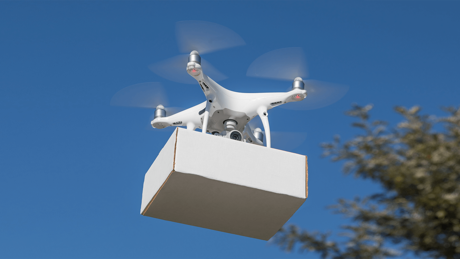 Drone with package